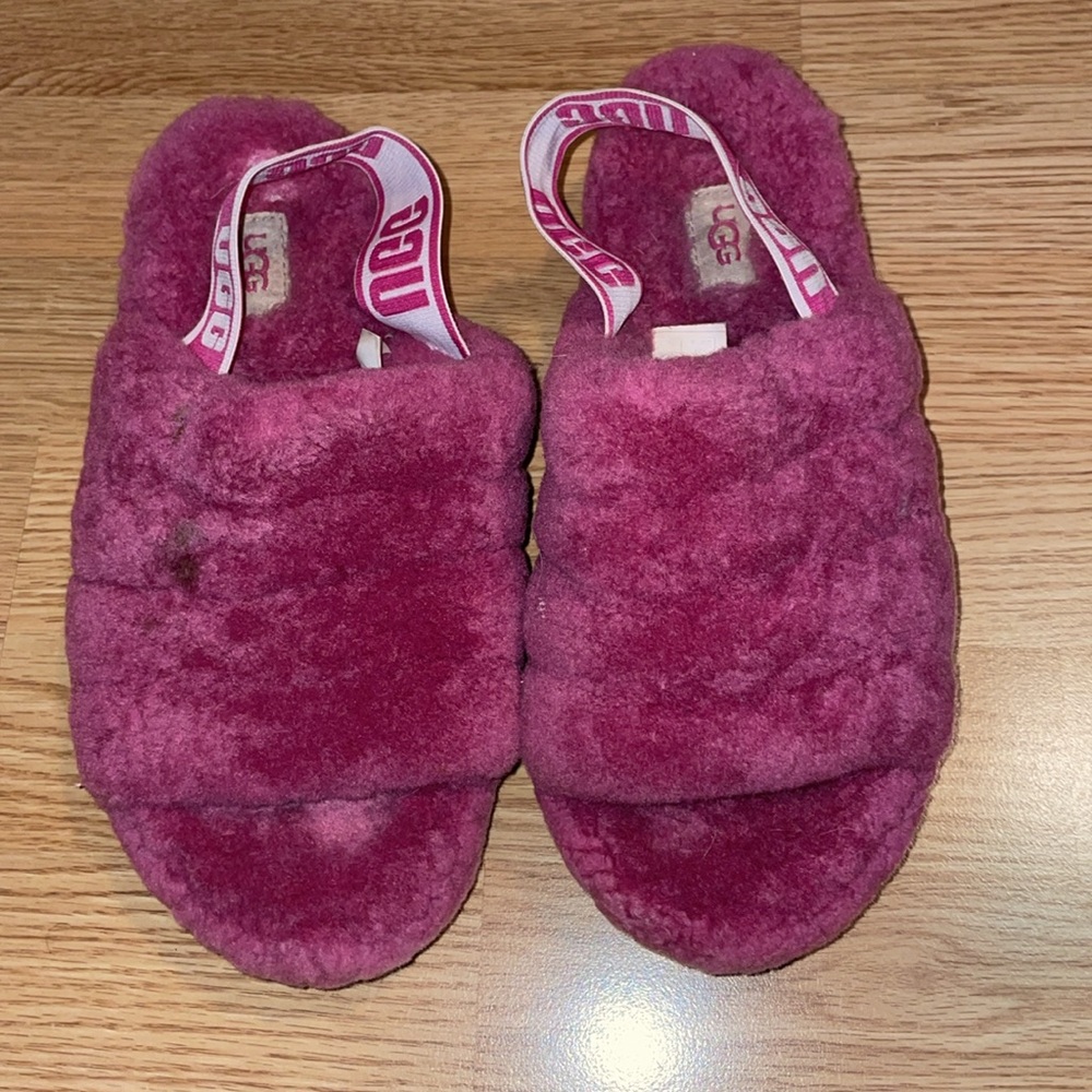 UGG Pink Fluff Yeah Slippers